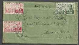 SPAIN AIRMAL COVER - 1949 FROM SPAIN TO UNITED STATES - MACEIRA PONTEVEDRA (PLB#03-15) - Cartas & Documentos