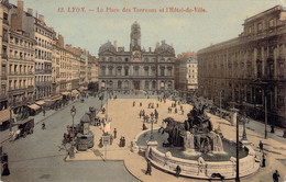 FRANCE - 69 - LYON - La Place Des Terreaux Et L'Hôtel De Ville  - Carte Postale Ancienne - Andere & Zonder Classificatie