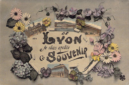 FRANCE - 69 - LYON - De Lyon Je Vous Envoie Ce Souvenir - Fleur - Carte Postale Ancienne - Autres & Non Classés