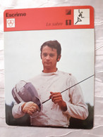 Fiche Rencontre Escrime Le Sabre Pal Gerevich - Fencing