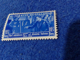 TÜRKİYE--1938 -- 12.50K  HARF İNKILABI  DAMGASIZ - Unused Stamps