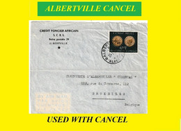 1954 ALBERTVILLE BELGIAN CONGO / CONGO BELGE [9] FRONT COVER TO BELGIUM (BRUSSELS) WITH COB 3285 STAMP - Covers & Documents