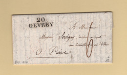 Gevrey - 20 - Cote D Or - 1827 - 1801-1848: Precursores XIX