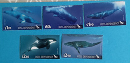 Ross Dependency 2010 Wale Und Delfine Whales And Dolphins Mi 119/23** - Neufs