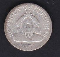 MONEDA DE PLATA DE HONDURAS DE 20 CENTAVOS DEL AÑO 1951 (COIN) - Honduras