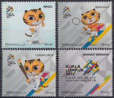 F-EX39406 MALAYSIA MNH 2017 KUALA LUMPUR GAMES MASCOT CARTOON BADMINTON. - Bádminton