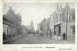 Gemeente Kieldrecht.   -   Dorpstraat.   -   (Staat Zie Scan)   -   1921   Naar   Antwerpen - Beveren-Waas