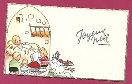 "Joyeux Noël" Crèche Enfants Mignonnette 2scans - Andere & Zonder Classificatie