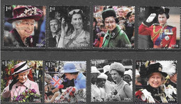 GROSSBRITANNIEN GRANDE BRETAGNE GB 2022 HER MAJESTY THE QUEEN'S PLATINUM JUBILEE USED SG 4627-34 MI 4912-19 YT 5311-18 S - Gebraucht