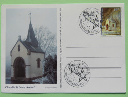 Luxembourg 1991 Postcard Maxicard Christmas Church - Cartas & Documentos