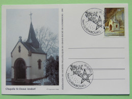 Luxembourg 1991 Postcard Maxicard Christmas Church - Lettres & Documents