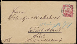 Cover 10 Pf. Op Brief, Verstuurd Uit Agome Palime 15/2/1905 Nar Kiel, Duitsland 19/3/1905, Zm - Kolonie: Togo
