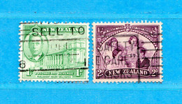 (Us.8) NUOVA ZELANDA  °-1946 - Yvert. 273-275. Usato - Used Stamps