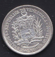 MONEDA DE PLATA DE VENEZUELA DE 2 BOLIVARES DEL AÑO 1960 (COIN) SILVER-ARGENT - Venezuela