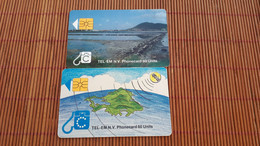 ST Maarten 2 Phonecards  Used Rare - Antillen (Niederländische)
