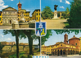 CARTOLINA  EMPOLI,TOSCANA,PIAZZA FARINATA DEGLI UBERTI E FONTANA DEL PAMPALONI-PIAZZA DELLA VITTORIA,NON VIAGGIATA - Empoli