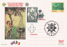 A23161  - ROMANIA SCOUTS ANGLIA LONDRA 1920  POSTAL STATIONERY UNUSED ROMANIA 2000 - Andere & Zonder Classificatie