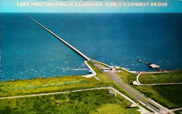 ► Lake Pontchartrain Causeway Bridge  1950/60s -  24 Miles Long 1956 NEW ORLEANS - New Orleans