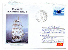 ROUMANIE- 2005--lettre Entier De GALATI  Pour BUCAREST  .illustrée  Bateaux  MIRCEA......cachet - Postwaardestukken