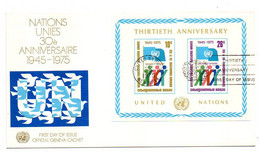 ONU --Nations Unies --1975--FDC  30° Anniversaire .....cachet    New-York - VN