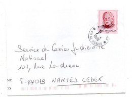MONACO--1998--lettre De Monte-Carlo Pour NANTES-44 (France).  .cachet  Rond......à Saisir - Briefe U. Dokumente