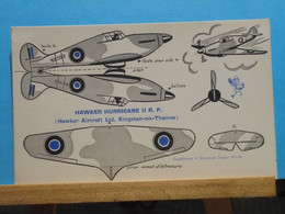 Maquette  Hawker Hurricane II R.P. Supplément à Marabout Junior 89 La Collection De Bob Morane H.Vernes - Marabout Junior