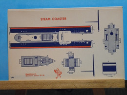 Maquette  Steam Coaster Supplément à Marabout Junior 81 La Collection De Bob Morane H.Vernes - Marabout Junior