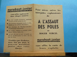 Carte A L'assaut Des Pôles Supplément à Marabout Junior La Collection De Bob Morane H.Vernes - Marabout Junior