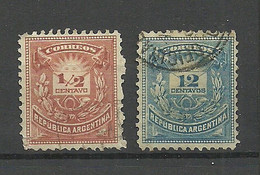 ARGENTINA Argentinien 1882 Michel 39 & 42 O - Usados