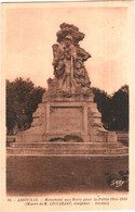 CPA 80 (Somme) Abbeville - Monument Aux Morts Pour La Patrie 1914-1918 TBE Oeuvre De M. Leclabart, Sculpteur à Amiens - Monuments Aux Morts