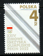 POLAND 2022 Michel No 5341  MNH - Hiver 2022 : Pékin