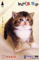 Carte Prépayée JAPON / Série KIDS 2 - ANIMAL - CHAT 44/51 - CAT JAPAN Prepaid Metro Ticket Card - KATZE Karte - Gatti