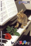 Carte Prépayée JAPON / Série KIDS 2 - ANIMAL - CHAT 18/51 - CAT JAPAN Prepaid Metro Ticket Card - KATZE Karte - Gatos