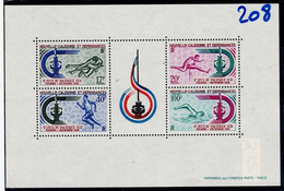 NEW CALEDONIA 1966 SPORT MI No BLOCK 3 MNH VF!! - Blocchi & Foglietti