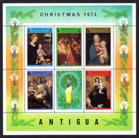 ANTIGUA - 1973 CHRISTMAS MS FINE MNH ** SG MS369 - 1960-1981 Autonomie Interne