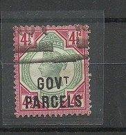 ENGLAND Great Britain 1892 Michel 28 Parcel Post Govt. Parcels OPT O - Oblitérés