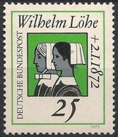 Germany 1972 MNH, Nurses J.K.W. Lohe Medical Health First Aid - First Aid