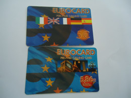 GREECE USED  PREPAID 2   Teledome  EUROCARD - Grèce