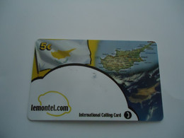 GREECE USED  PREPAID   LEMONTEL MAPS - Grèce