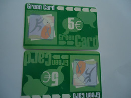 GREECE USED  PREPAID  GREEN  2 - Grèce