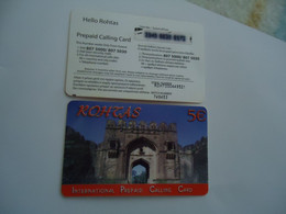 GREECE USED  PREPAID  GREEN  ROHTAS   MONUMENTS - Grèce