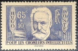 FRANCE - 1938 - Y&T N° 383**. Victor Hugo. Neuf** MNH - Unused Stamps