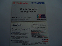 GREECE USED   PREPAID VODAFON CITIBANK - Grèce