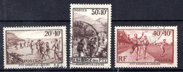 1937; Au Profit Des Oeuvres Sociales Et Sportives Des PTT; YT N° 345 - 347, Oblitéré; Lot 70027 - Used Stamps