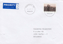 Finland - 054/1997 Letter Ordinary+priority From Tampere To Sofia(Bulgaria), Single Franked - Brieven En Documenten