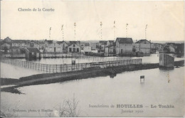 Chemin De La Courbe - Innondations De HOUILLE - Le Tonkin - Janvier 1910 - Inondations