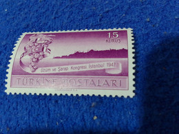 TÜRKİYE--1947 -- 15K  CUMHURİYETİN 15. YILI DAMGASIZ - Unused Stamps