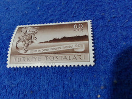 TÜRKİYE--1947 -- 60K  ULUSLARARASI ŞARAP KONGRESİ. YILI DAMGASIZ - Unused Stamps