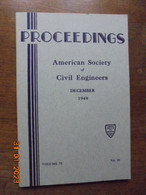 Proceedings American Society Of Civil Engineers Vol.75, No.10 (December 1949) - Ciencias