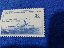 TÜRKİYE--1955 -- 30K  ÇANAKKALE SAVAŞI DAMGASIZ - Unused Stamps